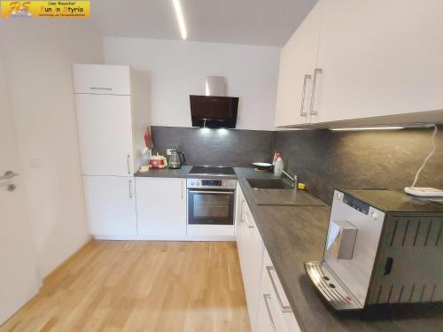 virtuve, Apartment Bergzeit in Mitterberg (Styria)