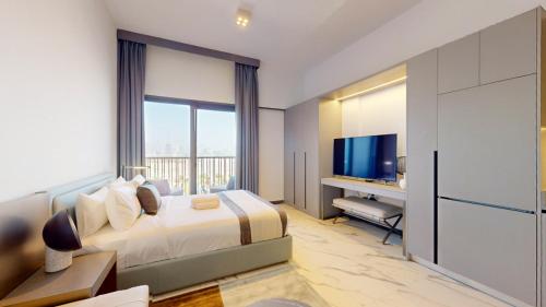 Vacationer Holiday Homes I Calm Studio Apartment l Wi-Fi, Private Balcony & Equipped Kitchen, Dubaj (fotografie 5)