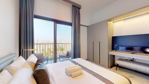 Vacationer Holiday Homes I Calm Studio Apartment l Wi-Fi, Private Balcony & Equipped Kitchen, Dubaj (fotografie 7)