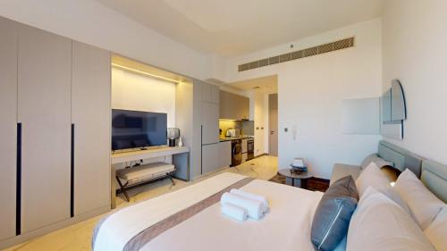 Vacationer Holiday Homes I Calm Studio Apartment l Wi-Fi, Private Balcony & Equipped Kitchen, Dubaj (fotografie 10)