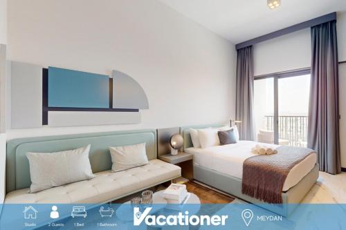Vacationer Holiday Homes I Stylish Studio I Skyline & Community Views I 12 Mins to Downtown, Дубай