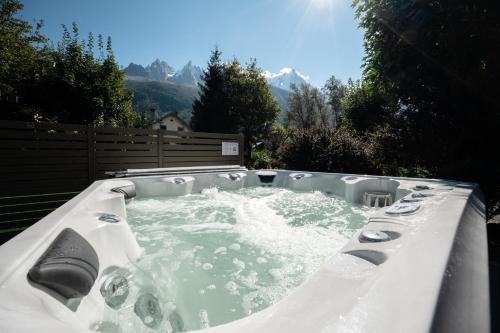 Hot tub, Chalet Hotel La Sapiniere in Chamonix-Mont-Blanc