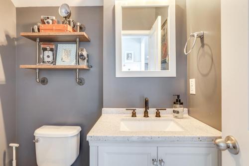 Media Room and Yard Modern Moncks Corner Home