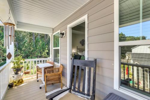 Media Room and Yard Modern Moncks Corner Home