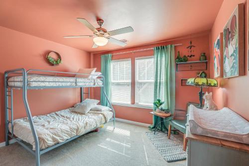 Media Room and Yard Modern Moncks Corner Home