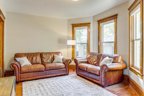 Near Lake Historic Boyne City Home with Fire Pit! in Boyne City, USA