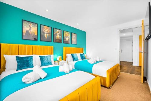 Top Floor City Centre Apartment - Sleeps 7 - 4 Beds - with Balcony and Parking - Smart TV's on each Bedroom Wall - 5 mins from Bullring, Selfridges, Moor Street Station - By Zena Stays, Birmingham (fotografie 10)