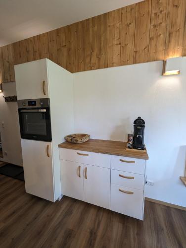 Konyha, Ferienwohnung Goasnstoi - mit HotTub und Bergblick im Inntal in Flintsbach am Inn