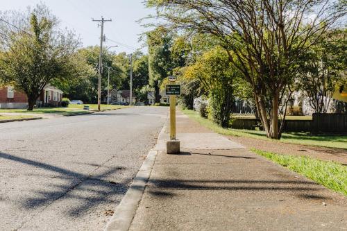 Centrally Located Memphis Tiny Home Queen Bed REAR
