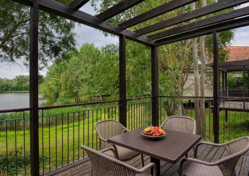 Balcony/terrace, Tisza Balneum Hotel in Tiszafured