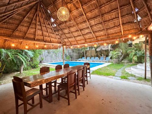 Oceanview Beach House with Pool & Private Beach Access in Tulum, Mexico