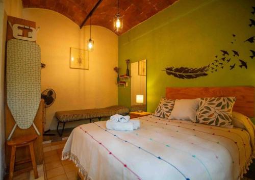 オアハカ chill green beautiful downtown area TV good Wifi 1つ星 シングルルーム スイート