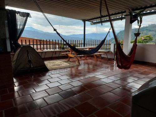 Balkons/terase, La Cabaña Macanal (La Cabana Macanal) in Guateque