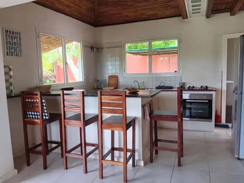 Cocina, Exceptional house with sea view in Cap Skirring in Cap Skirring