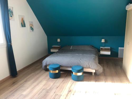 Chez Manon et Martin - Chambre à la campagne avec Spa extérieur chambre d'hôte Domptin