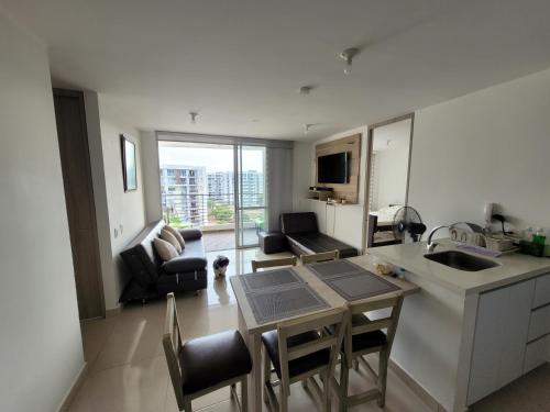 ห้องครัว, Hermoso apartamento, con la comodidad de tu hogar! in ริเการ์เต