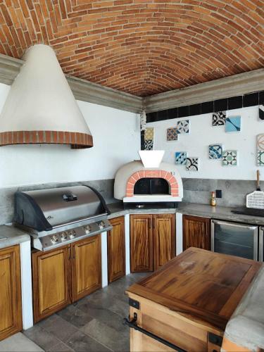 Vista del Lago 아름다운 수영장이있는 독립 1 bedrooms Casita in San Nicolás de Ibarra, Mexico