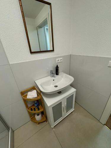 浴室, Neues Apartment Ehingen 2.0 in 埃欣根(多瑙)