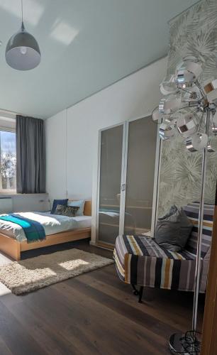 1 queen bed, 1 sofa bed