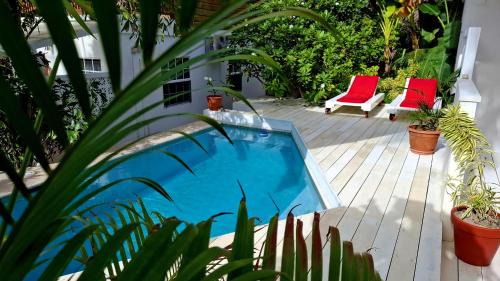 Amanda's Place Yellow Studio - Pool and Tropical garden