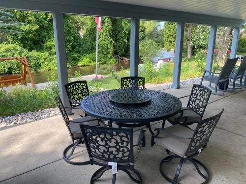 Au Sable River Front in Grayling, USA