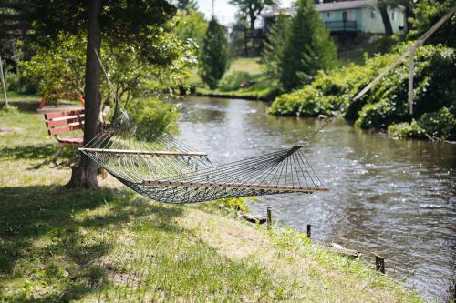 Au Sable River Front in Grayling, USA