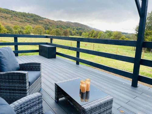Balkons/terase, Riverview Lodge & Luxury Hot Tub in Duror
