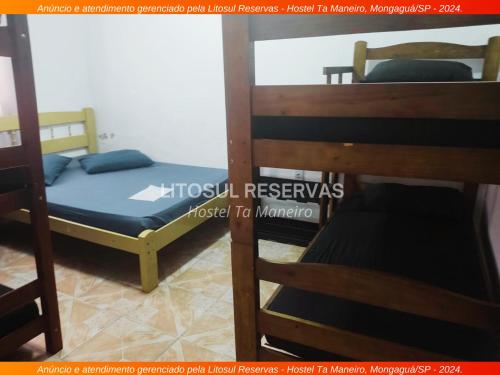 1 double bed, 1 twin bed, 2 bunk beds
