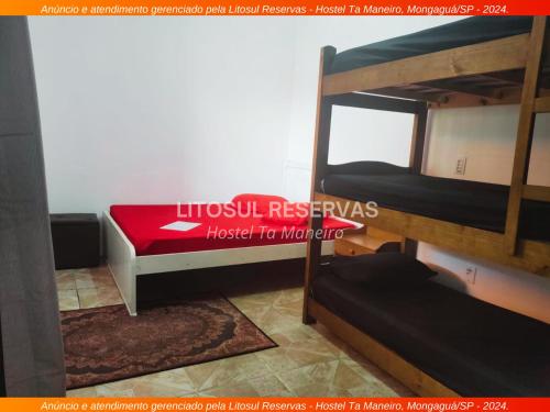 1 double bed, 1 twin bed, 1 bunk bed