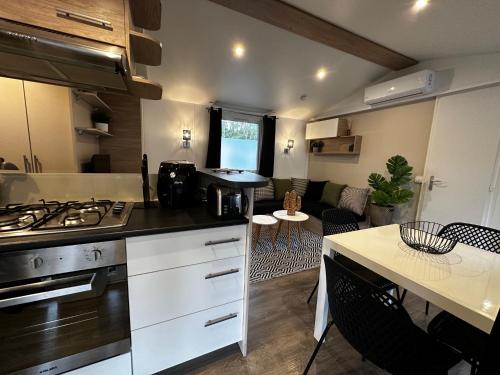 Grand Mobil Home Tout Confort pour 6 personnes - Camping Les Oyats 4 étoiles (Grand Mobil Home Tout Confort pour 6 personnes - Camping Les Oyats 4 etoiles) in Сеньос