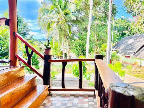 Balcony/terrace, ลูกดกแน่โฮมสเตย์ ที่พักเกาะลิบง near Lim lay Noddle Shop