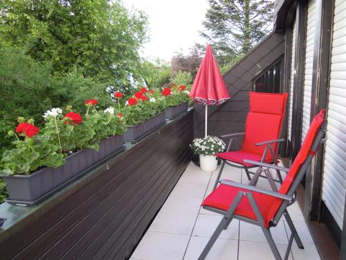 Erkély/terasz, 80 qm Ferienwohnung Vanessa, TOP- Lage von Warendorf,5 Tage ÜN minimum (80 qm Ferienwohnung Vanessa, TOP- Lage von Warendorf,5 Tage UN minimum) in Warendorf
