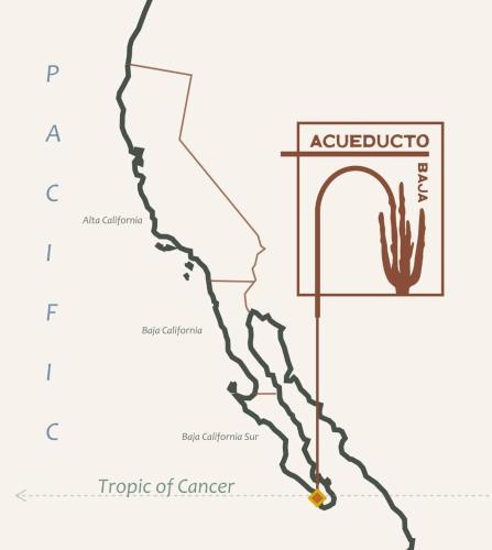 Acueducto in San Carlos, Mexico