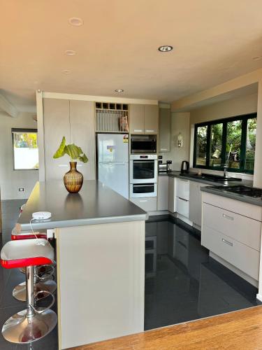 مطبخ, Waterfront loft with city view in West Harbour