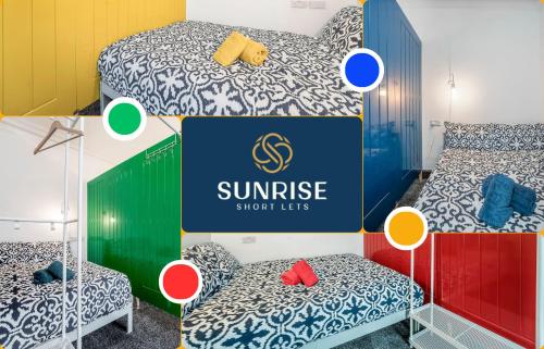 LAW 5 - DIGS - INVOICE and REDUCED PRICE only via SUNRISE SHORT LETS DUNDEE, 2 rooms, 4 Double Beds, Fully Equipped, Free Parking, WiFi, 3xSmart TVs, Groups, Families, Food, Shops, Bars, Centrally Located, Short or Long Stays, Dundee (fotografie 2)