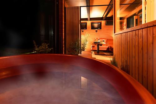 Bathroom, Fuji View and Spa Resort TSUMUGI Kawaguchiko in Oishi Park