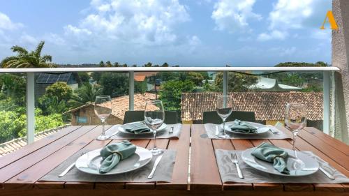 ระเบียง/ชานเรือน, Flat moderno, confortável Praia de Serrambi BFS312 (Flat moderno, confortavel Praia de Serrambi BFS312) in อีโปะจูกา