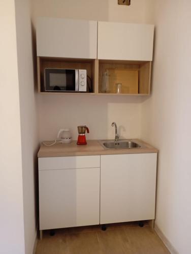 Bếp, Căn hộ 19 m² 1 phòng ngủ, 1 phòng tắm riêng ở Salerno (SeaSide Apartment) in Salerno