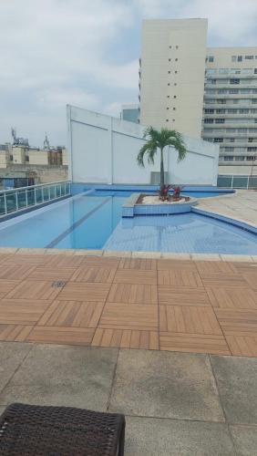 Flat com varanda, quarto de Morador Hotel 1112 in Nova Iguaçu