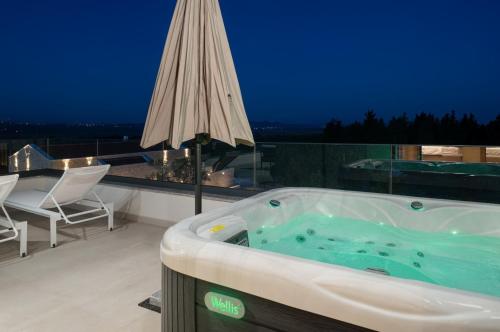 Luxury Villa Terra Dalmatica heated pool jacuzzi sauna in Sikovo