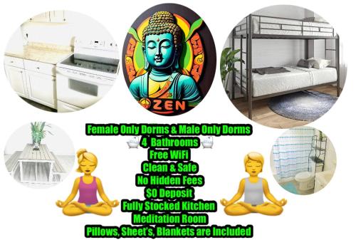 Zèn - Female Only Dorms - Men Only Dorms - No Mix- WiFi - Parking - Coffee - Lockers -Airport-Hard Rock Casino - Fort Lauderdale Beach - Cruise Port - Hollywood Beach in Fort Lauderdale, USA
