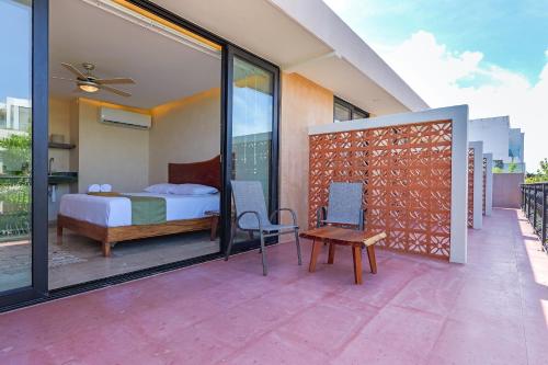 Балкон/тераса, Calea Tulum Boutique Hotel in Тулум