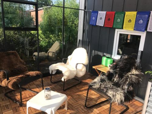 花園, Ferienwohnung in Breiholz zwischen den Meeren, am Nordostseekanal in 布賴霍爾茨