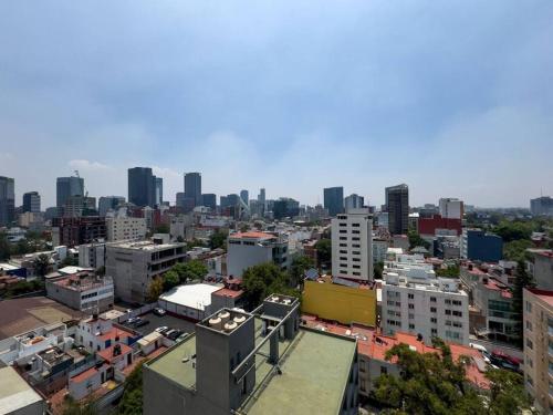 Roma Norte · 2BR vista CDMX · Walk Score 100