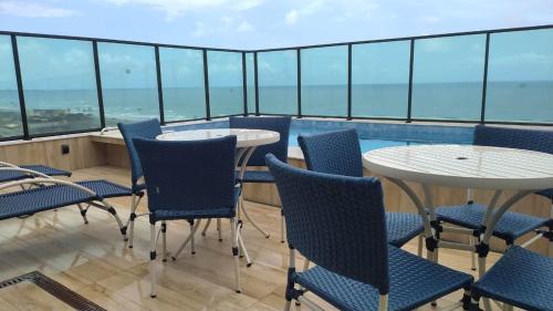 Apartamento Quarto e Sala, varanda, vista mar com infraestrutura in 이타이가라