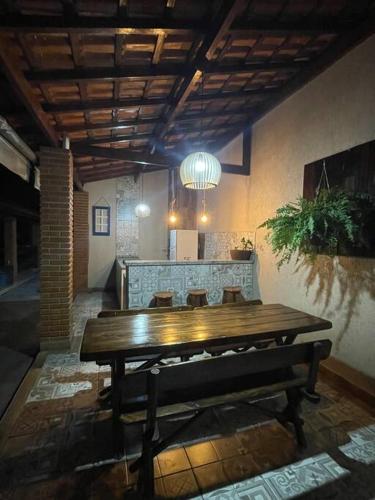 Konyha, Recanto Vikaro - casa de campo in Porangaba (Sao Paulo)