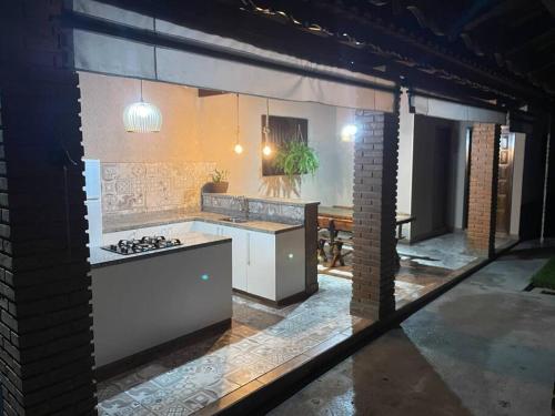 Konyha, Recanto Vikaro - casa de campo in Porangaba (Sao Paulo)