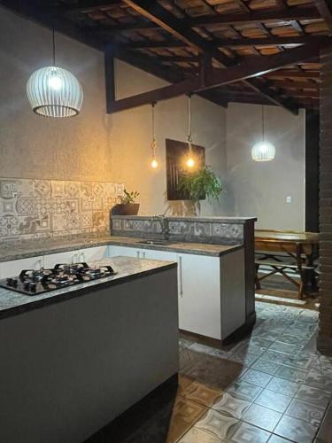 Konyha, Recanto Vikaro - casa de campo in Porangaba (Sao Paulo)