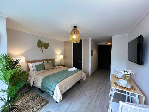HOM I Moderno y Amplio Studio 2PAX Terraza Santiago