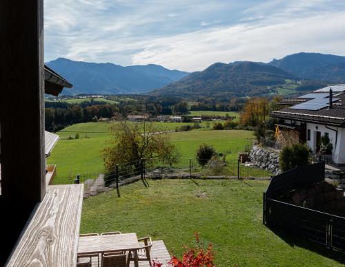 ระเบียง/ชานเรือน, Große Wohnung mit Bergblick in ฟราสดอร์ฟ